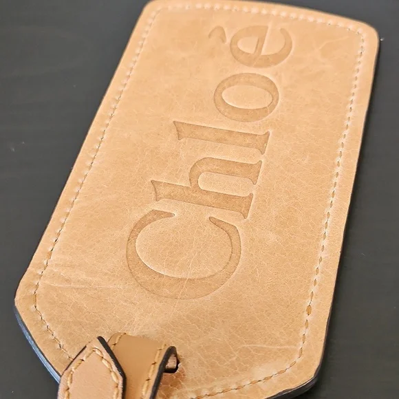 Chloe Luggage Tag & Tassel, Light Brown - Picture 4 of 14